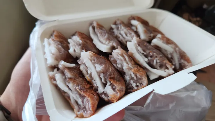 椰肉紅薯餅,非常的好吃