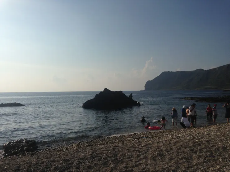 蘭嶼椰油部落7-11下方的海灘