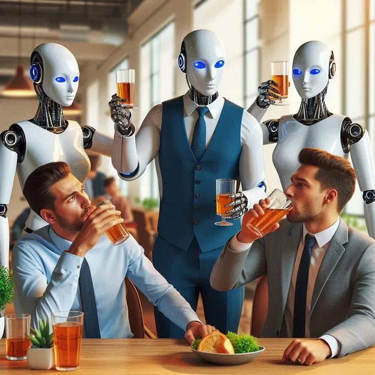 面對AI的崛起,我們是否該反思:我們是否還需要用酒精來證明自己?