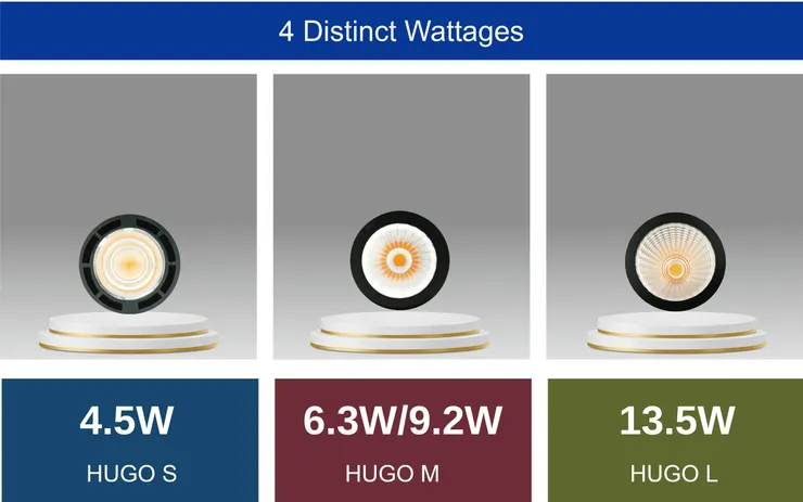 4 Distinct Wattages -TJ2 Lighting