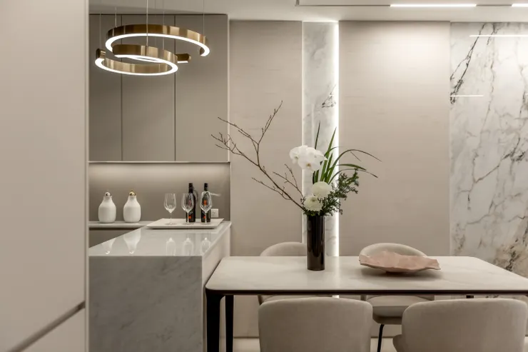 (作品呈現：現代透天厝化身典雅莊園，看霞飛邑中性美學詮釋出的空間設計｜高雄藝瓦室內設計)