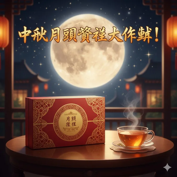 "中秋月圓賞禮大作戰！精美月餅禮盒，提前預購享超值折扣，快來搶購！"