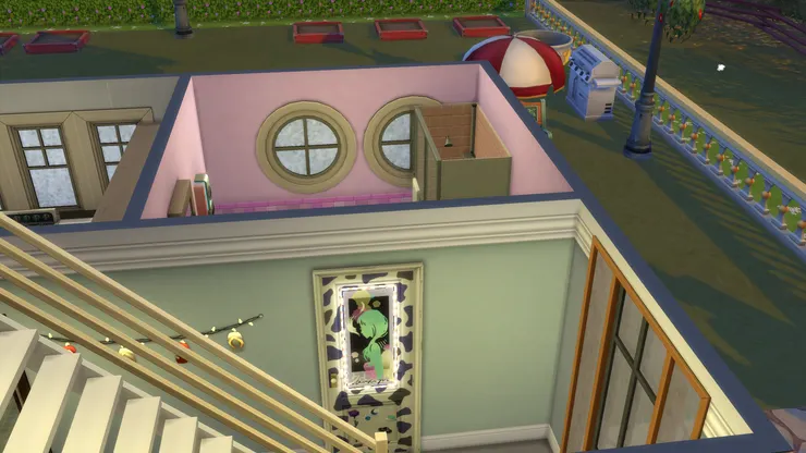 進入大門後第一個房間在洗手間,跟上次和原來的房子一樣。