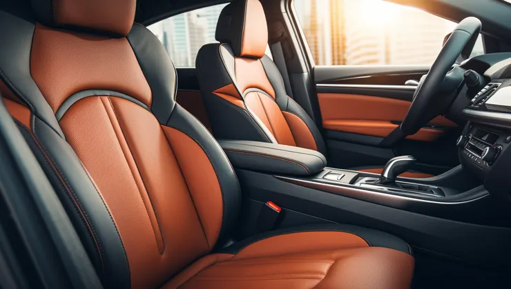 全包式汽車皮椅套，皮椅更換像是原車座椅。