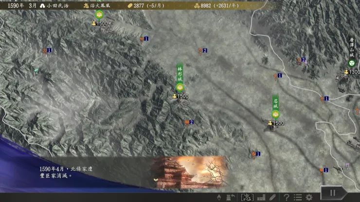 小田氏治2北条家事件滅亡