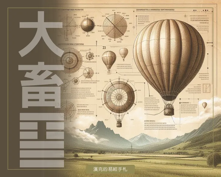 大畜卦的富,除了自己努力,還加上天助。 (漢克設計,AI生成圖)