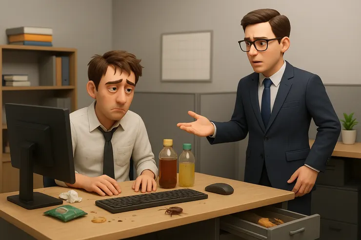 髒桌子開始的職場危機