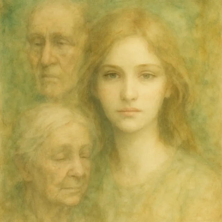 She walks through the minds of the haunted, her touch gently smudging the sharp corners of loss, softening what time has hardened.