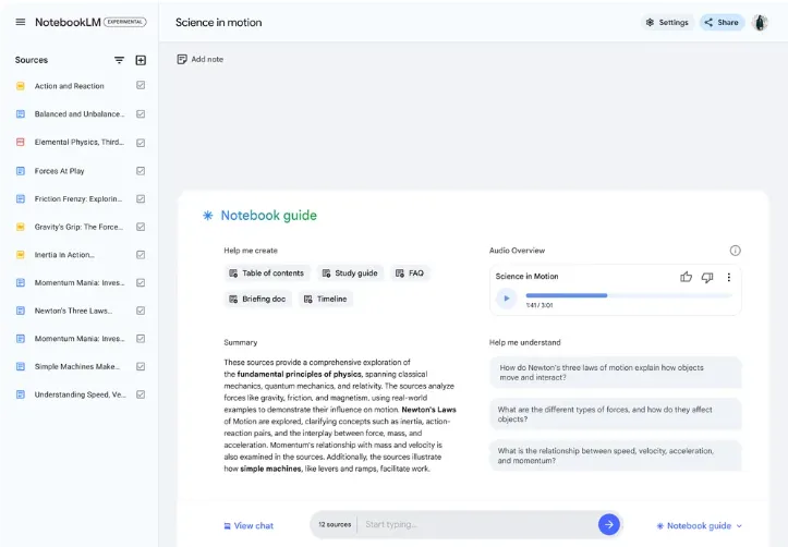 NotebookLM 是一個讓市場驚豔的產品