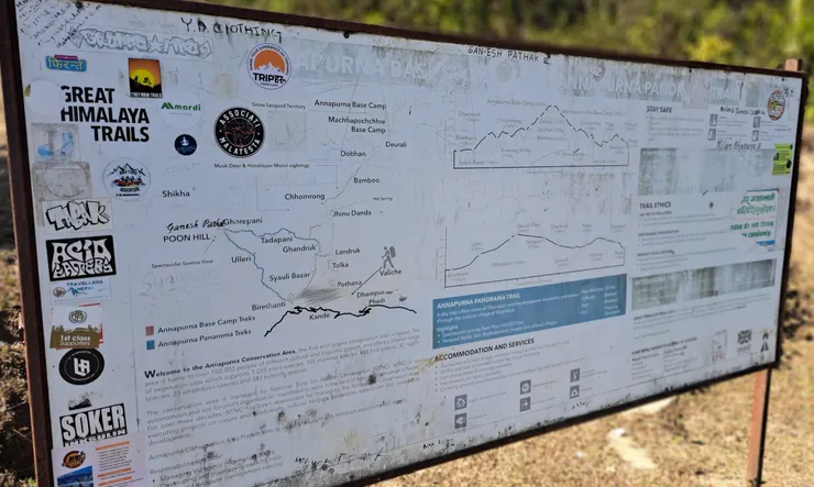 沿途可到不同路線,到ABC camp會要申請入山證 