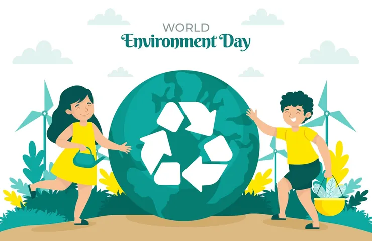 圖便來源：Freepik-World environment day hand drawn background