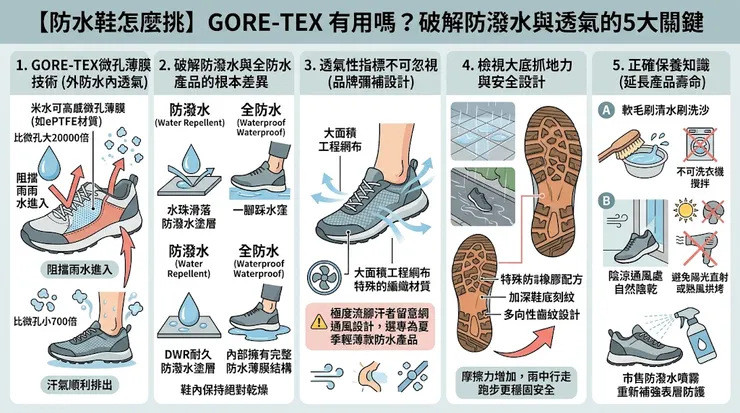 【防水鞋怎麼挑】