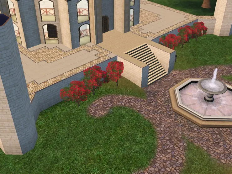 這裏可說是前院--是富貴人家的前院！