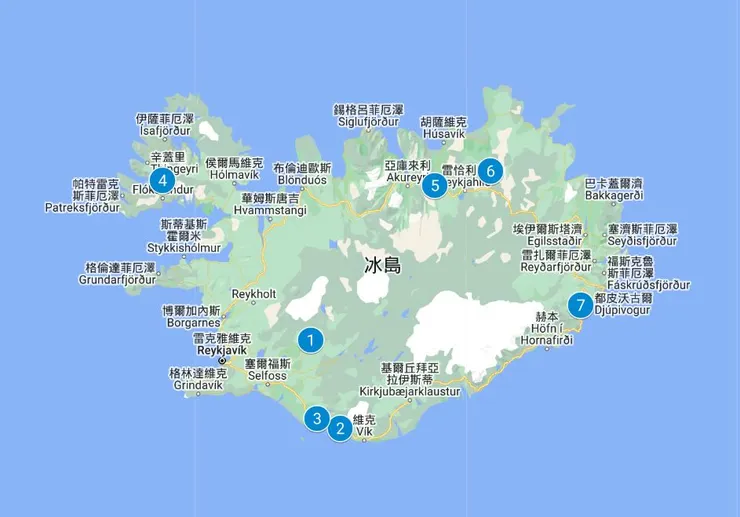 夏末拜訪之瀑布地圖