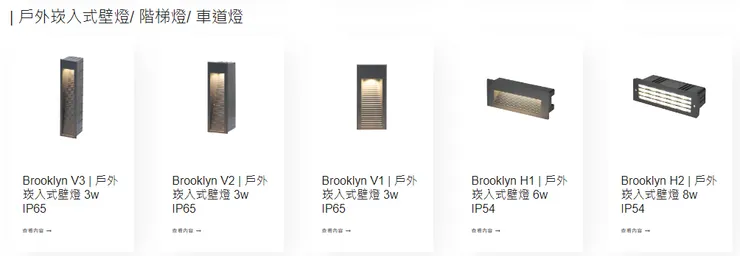 崁入式壁燈/車道燈/階梯燈