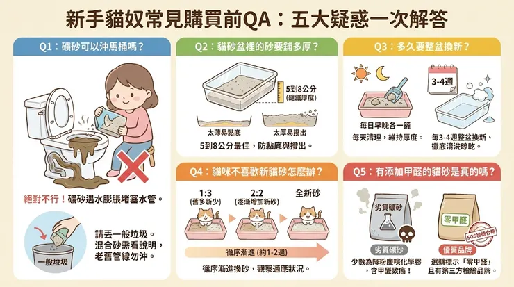 新手貓奴常見購買前QA