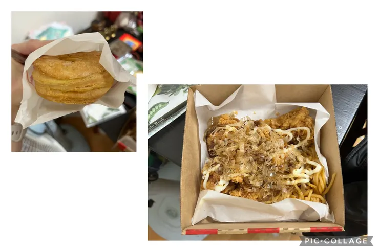 期間限定的比司吉跟大阪燒無骨脆雞。