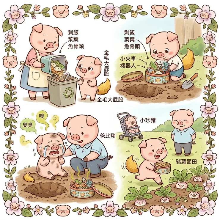 AI繪圖：豬愛之家（上）