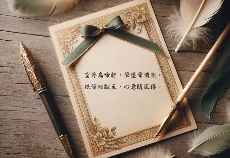 紙條上寫著: 嗨嗨 妳筆掉了唷 <3