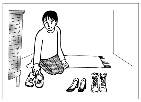 日本でホームステイ 「玄関」