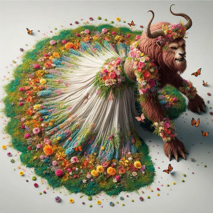 看啥?沒看過獸穿婚紗是不是!?嘎吼🐾