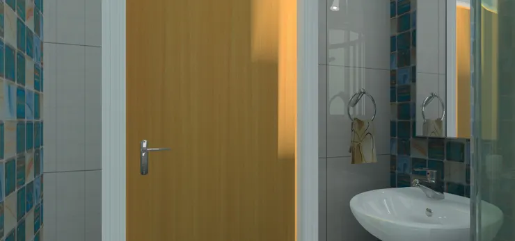 廚房的旁邊是洗手間。