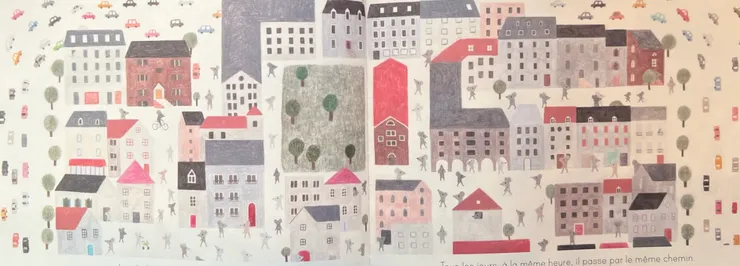 城市老鼠住在大城市裡,每天同一個時間都走在同一條街上。