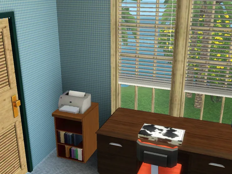 爸爸的電腦是手提電腦，有時會帶回公司。