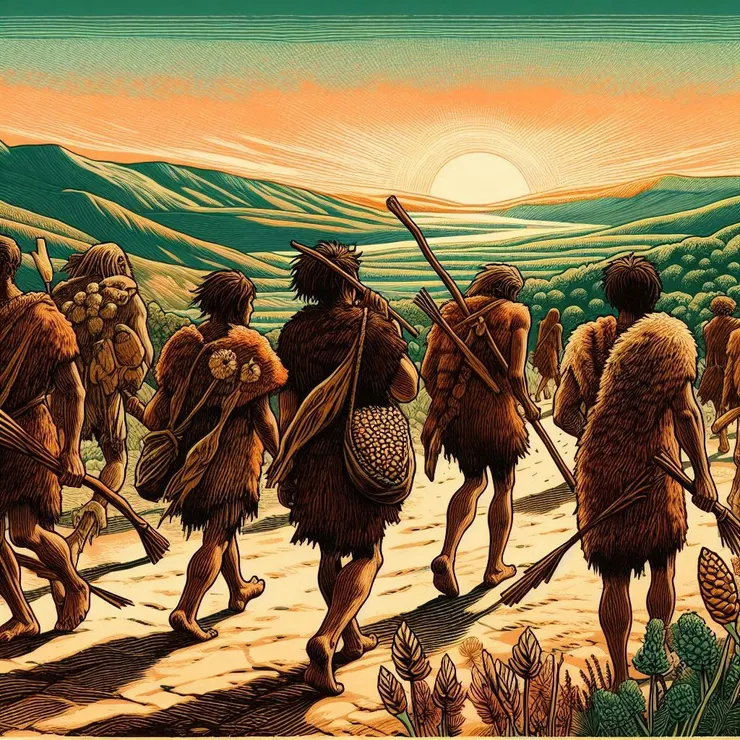 約7500年前，從多瑙河河谷及地中海地區出現農民遷徙潮，隨後擴散到整個歐洲。