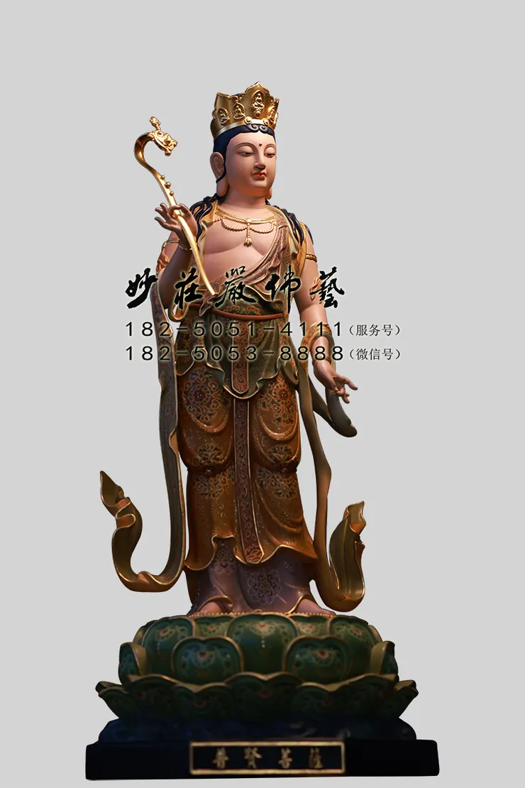 普賢菩薩彩繪佛像