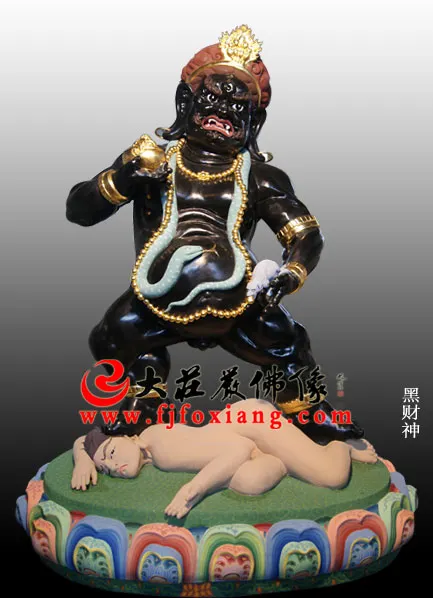 黑財神雕塑