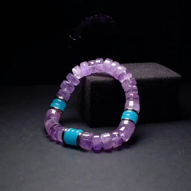 紫水晶 男士手鍊
