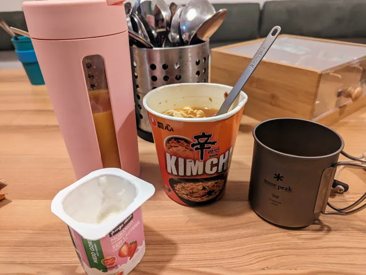 特別鳴謝妹妹贊助的 Snow Peak 餐具，非常輕巧實用