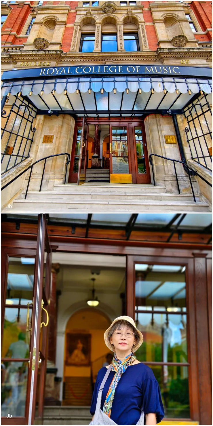 【驚艷文藝復興的皇家音樂學院！在正門前拍一張。】