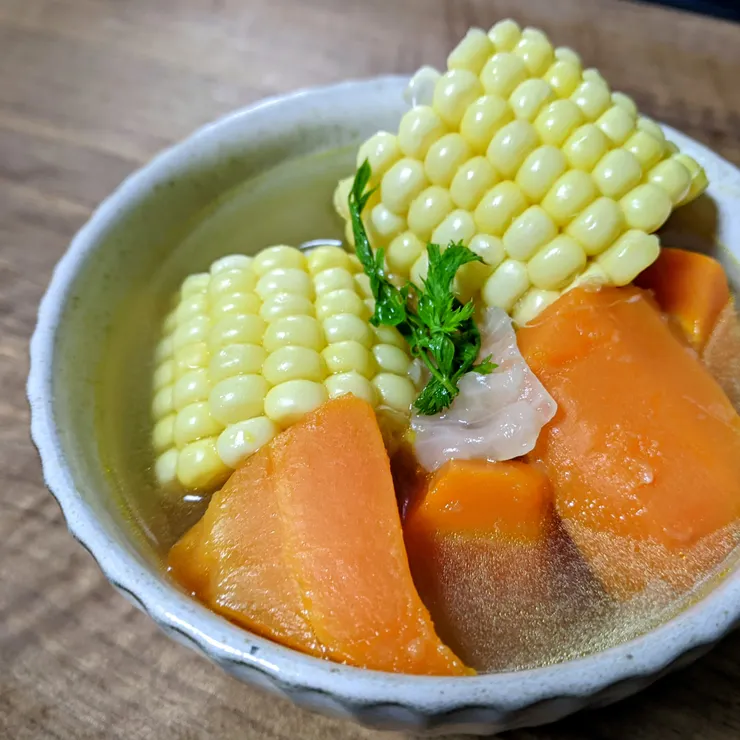 胡蘿蔔玉米蔬菜高湯