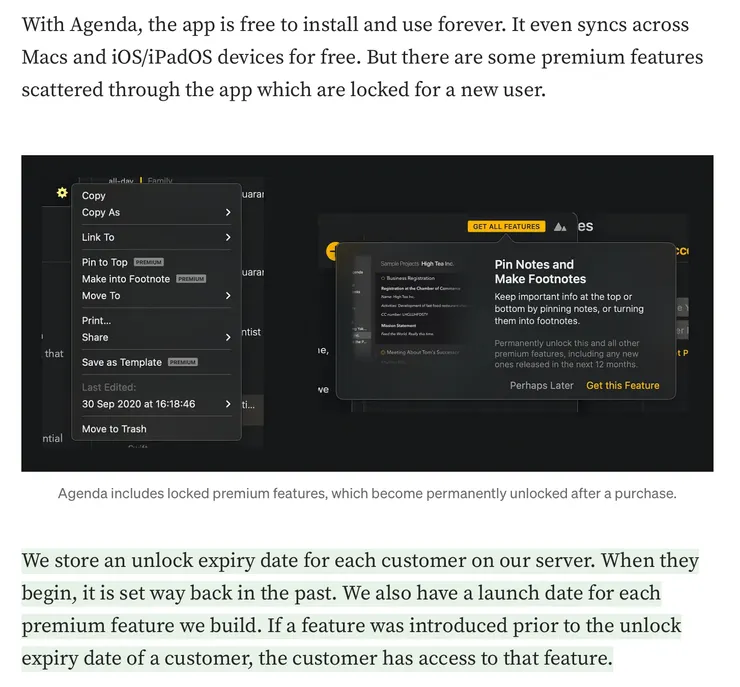 Agenda 開發者對於 Cash Cow 的模式的解釋