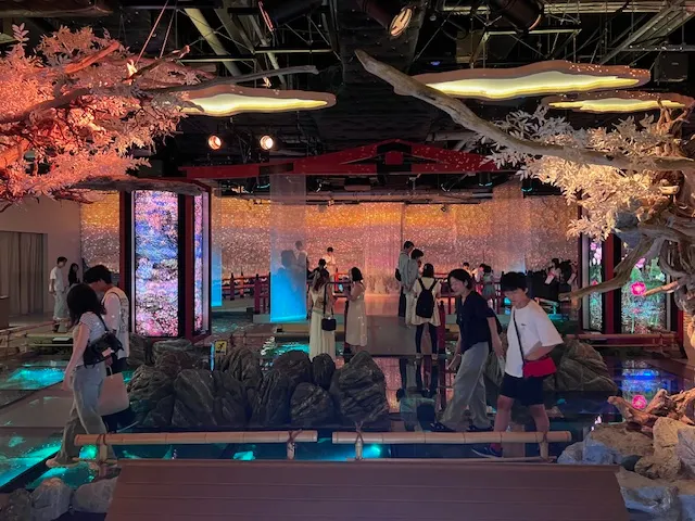 日本浮世繪風投影,photo by bookarchery