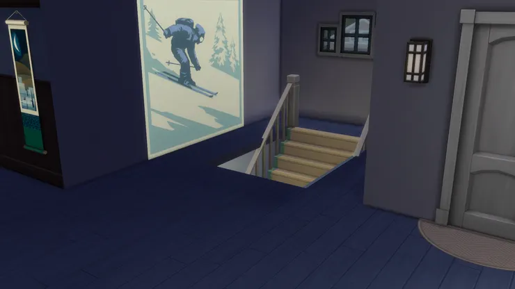 以前玩的時候,樓梯位置總是忘了安裝圍欄,現實中我一定會掉下去。