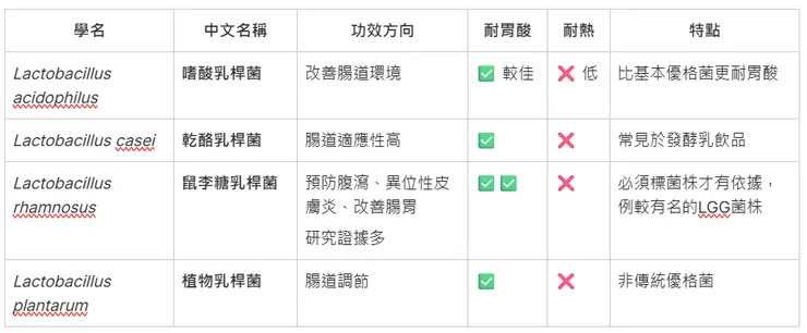 乳酸桿菌類（宣傳最常見）