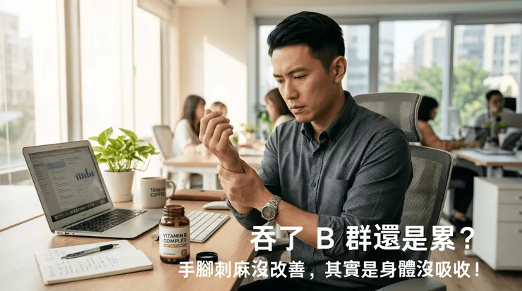 「為什麼每天吞 B 群,肩頸一樣卡、手腳還是麻?」