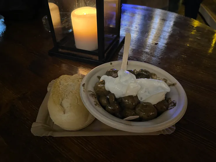 德勒斯登聖誕市集炒蘑菇