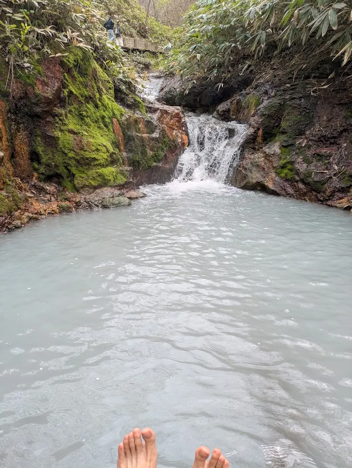 野溪足湯