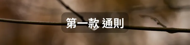第一款 通則