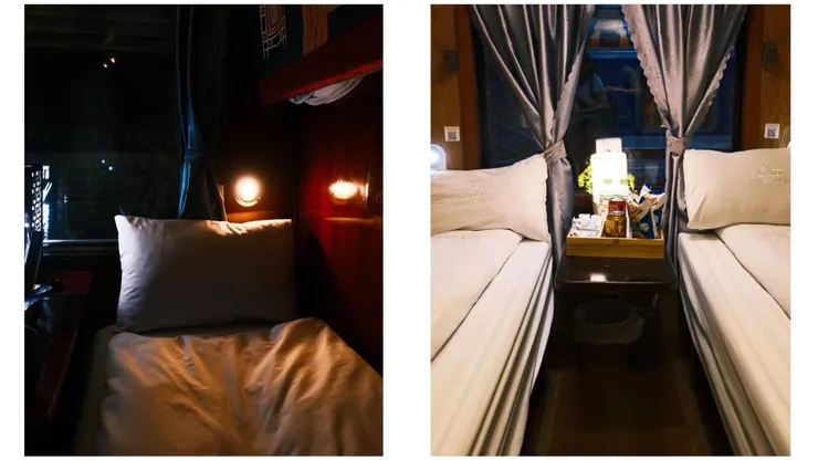 臥鋪火車車廂內