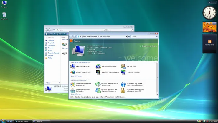 當硬體條件不滿足的時候，先前提到炫麗的效果就通通沒有了