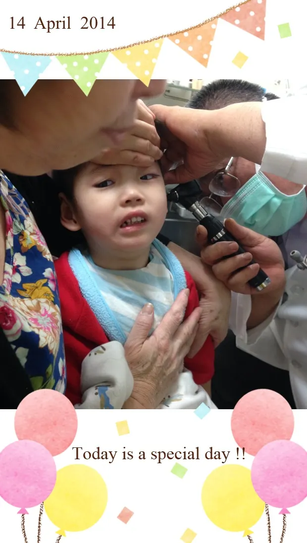 生病是日常，兩歲多的懿祐看診了。