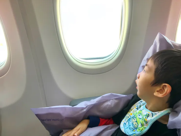 2019 七歲多的子祐成為哥哥後第一次跟弟弟一起出國。