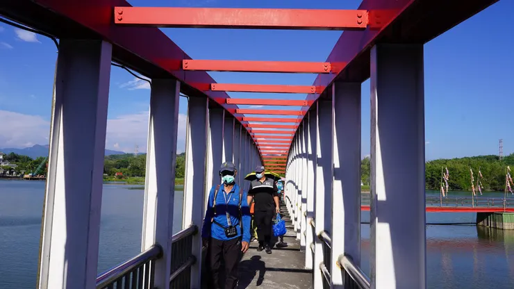 會動的彈性橋～它撐過了好幾次大地震