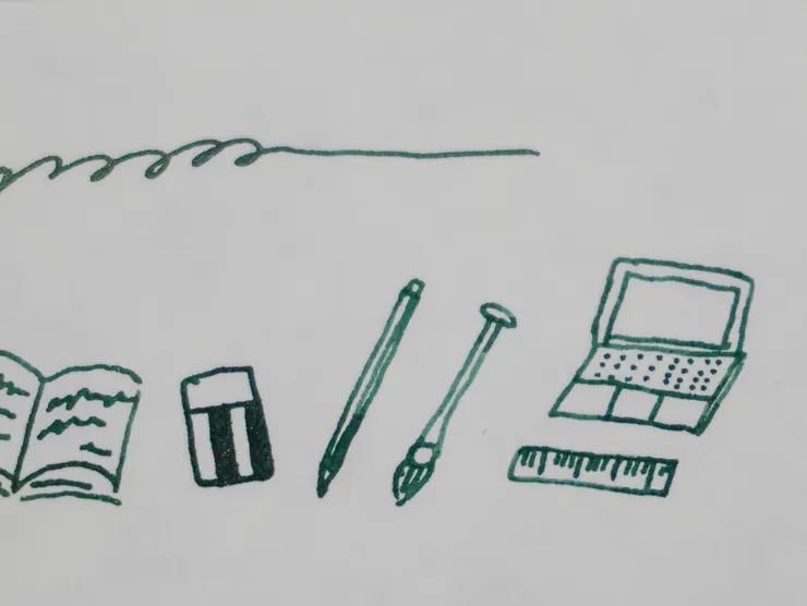 圖七(近照2):亮粉會隨著書寫量減少。