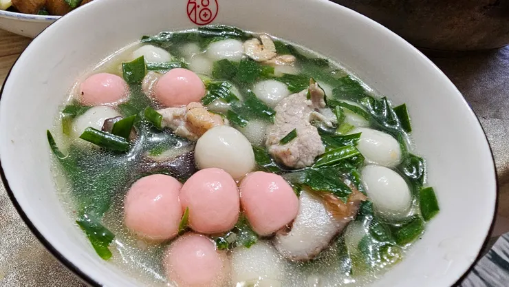 我媽做的客家鹹湯圓最好吃了!客家鹹湯圓就是家的味道!